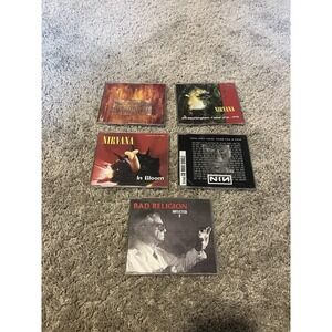 Rare Lot Of 5 90s Maxi Singles CDs Nirvana Nine Inch Nails‎ Bad Religion Grunge